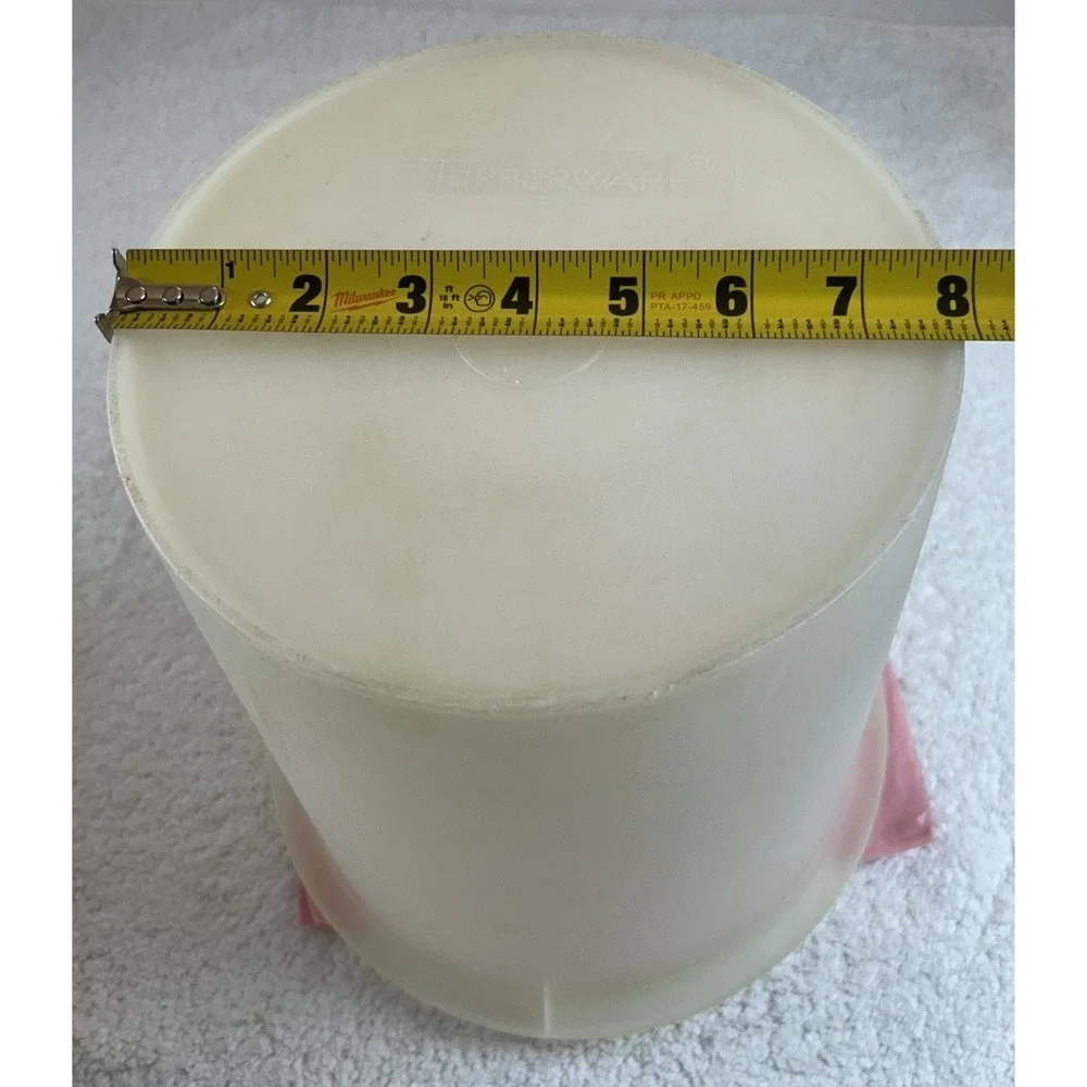 Vintage Tupperware Jumbo 9 Qt Sheer Storage Canister Container w/Snap Lid